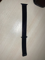 Металлический ремешок для умных смарт часов Apple Watch series 1-8 и Эпл Вотч SE Ultra 42-44-45-49 mm (milanese loop) / Ремешок миланская петля на магнитной застежке для часов Эпл, Черный #132, Яна П.