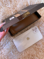 Чехол стеклянный для iPhone 11 с защитой для камеры, белый глянцевый #123, Камилла К.