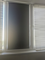 Рулонная штора блэкаут Аргентум DOMLEGRAND 61,5 см *175 серый. Жалюзи на окна. #152, Елена А.