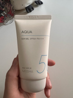 MISSHA Солнцезащитный крем для лица All Around Safe Block Aqua Sun SPF50+ 50мл / spf крем / Защита от ультрафиолета уровня 4+ #5, Анна К.