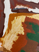 Яркая темнокожая девушка Раскраска картина по номерам на холсте с металлической краской 40х60 #7, Нина К.