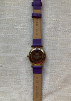 Кожаный ремешок для часов, Stailer, 12 мм, фиолетовый, гладкая кожа, стандартная длина #48, Елена Токарева