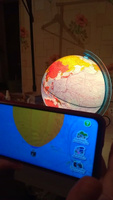 Globen Интерактивный глобус Земли физико-политический, 21 см., с LED-подсветкой + VR очки #35, Екатерина М.
