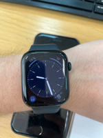 Гидрогелевая пленка для часов Apple Watch Series 7, 8, 9 (45mm) / Глянцевая защитная пленка с эффектом самовосстановления на смарт-часы Эпл Вотч 7, 8, 9 (45мм) / Комплект 3 шт. #51, Владимир К.