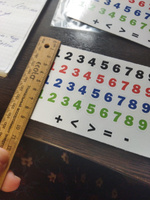 Набор наклеек "Цветные Цифры Классика" для календаря, маркировок, 2шт., 15х10см #4, Олеся Д.