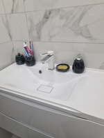 Набор для ванной комнаты аксессуары принадлежности комплект BATH PLUS PIETRA керамика черный #17, Елена Т.