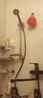Смеситель в ванную, длинный излив, шаровый, из высокопрочного пластика АБС, черного цвета #16, Наталья Б.