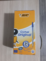 Ручка шариковая синяя, 0,32 мм, BIC Cristal Original набор 50 шт #100, Иван А.