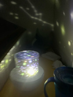 Ночник Проектор детский / Ночное звездное небо, детский светильник со сменными проекциями для сна, настольный с подзарядкой от USB #104, Юлия К.