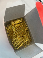 Скрепки Brauberg, 28 мм, золотистые, 100 штук, в картонной коробке #93, Лариса О.