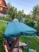 Тент-крыша для качелей Стандарт-2 182 х 100 см Зеленый #5, Анна Л.