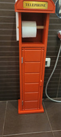 Шкаф для ванной комнаты АзбукаДекор Английская телефонная будка #6, ирина