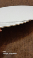 Круглые грунтованные холсты на картоне 30 см Малевичъ, 2 штуки, 100% хлопок 280 г/м2, набор хлопковых холстов для рисования #25, Swallow