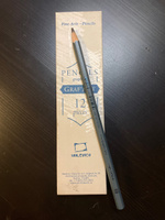 Простые карандаши набор 12 штук, экстра мягкие 8B, профессиональный чернографитный художественный карандаш простой для рисования, скетчинга, школы #59, Анна С.