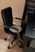 Офисное кресло/ компьютерное кресло Helmi HL-M23 "Самба G/Samba G", CH, экокожа, черный, орех, механизм качания #7, Ольга Н.