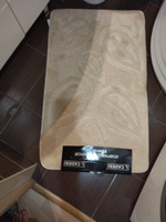 Коврик для ванной и туалета L'CADESI LEMIS 60x100 см противоскользящий, бежевый 001352 #54, Светлана К.