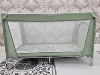 Манеж кровать детский CARRELLO BABY TILLY Rio+, 2 уровня, складной, 125х65 см, зеленый #31, Эльвира Э.