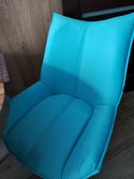 Комплект стульев Осло, велюр антикоготь, светло-бирюзовый, чёрные ножки, 2 шт. #8, Мария М.