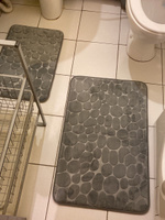 Набор ковриков для ванной/Коврики для ванной камни, 2 шт,40х60 см и 50х80 см #47, Вениамин Б.