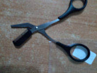 Ножницы для бровей со съёмной расчёской, 13 см #5, Александр К.