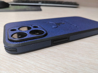 Чехол на iPhone 13 Pro. Противоударный чехол с защитой камеры. Чехол на айфон 13 про. Синий #8, Никита Б.