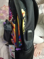 Рюкзак школьный для девочки подростка 17,2 л А4 с анатомической спинкой SkyName (СкайНейм), с пеналом и слотом USB #48, Екатерина