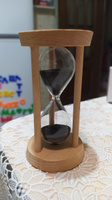 Песочные часы DRAKON IRG в деревянном корпусе /часы из песка /часики песочные черные /песочное время #1, Ольга И.