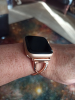 Металлический ремешок для Apple Watch 42-44-45-49 мм (розовое золото), Браслет со звеньями для смарт часов X7/X8/X9 Pro/Ultra #62, Лариса П.