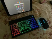 беспроводная bluetooth мини клавиатура с русскими буквами / клавиатуры для компьютера, планшета, телефона, ноутбука , андроид #7, Акулина Г.