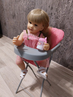Стульчик для кормления кукол, металлический, мебель для кукол, розовый #17, Екатерина З.