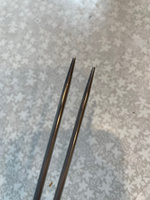 Круговые спицы для вязания на металлическом тросе 100 см, d 3.0 мм. Спицы с леской для рукоделия #36, Евгения П.