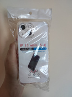 Противоударный чехол для Apple iPhone 13 MINI; Прозрачный cиликоновый чехол с защитой камеры на Айфон 13 МИНИ #84, Александра Б.
