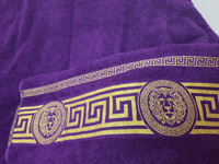 Вышневолоцкий текстиль Полотенце для ванной, Хлопок, 70x130 см, фиолетовый #38, Марина А.