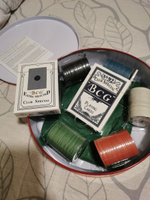 Покерный набор "Poker Chips" 120 фишек, с номиналом, в жестяной подарочной коробке / Сукно в подарок, 2 колоды карт, фишки дилера / Настольные игры для компании #7, Василиса М.