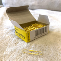 Скрепки Brauberg, 28 мм, золотистые, 100 штук, в картонной коробке #47, Юлиана Р.