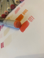 Двусторонний заправляемый маркер SKETCHMARKER на спиртовой основе для скетчинга, цвет: R122 Ярко красный #85, Надежда М.