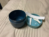Герметичный контейнер - непроливайка для супа , каши, салата (сине-голубой) с ложкой в комплекте #5, Максим Г.