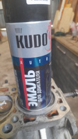 Краска для двигателя KUDO, эмаль термостойкая, аэрозоль, 520 мл, Чёрная #17, Алексей А.