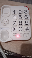 Телефон проводной стационарный Texet TX-201, белый #1, Татьяна Б.