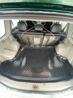 Коврик в багажник Nissan X-Trail T30 высокий борт (01-07) ( Norplast) пластик #6, Адель Т.