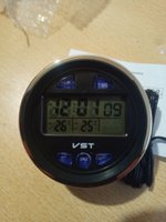 Автомобильные часы VST-7042V / температура - внутри и снаружи/ будильник / вольтметр / LED-подсветка #55, Виктор Е.