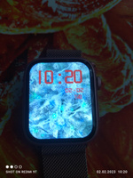Гидрогелевая защитная пленка (Глянцевая) для Apple Watch Series 7, 8, 9 (45mm) 3шт/бронепленка эпл вотч 7 8 9 45мм #133, Светлана П.