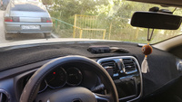 Накидка на панель Renault Sandero 2/Logan 2(черный кант,нескользящая основа) #5, Алексей А.