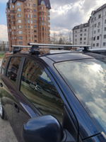 Багажник D-LUX 1 на крышу Nissan Note I / Ниссан Ноут 1 хэтчбек 2005-2013 гладкая крыша 120см., аэродинамические дуги, без замка #3, Евгений И.