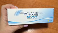 Однодневные контактные линзы Acuvue 1-Day Moist, 30 шт. R: 8.5, D: -4.00 #38, Светлана У.