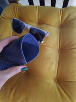Футляр для очков мягкий из натуральной кожи Smart Folder Чехол Солнечные очки Подарок женщине фиолетовый #80, Мария Д.