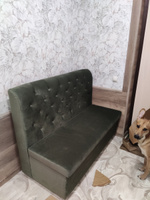 Прямой диван Версаль ФОКУС- мебельная фабрика 140х67х106 см оливковый #1, Stasya T.