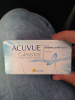 Контактные линзы для глаз двухнедельные Acuvue Oasys with HYDRACLEAR PLUS, Акувью Оазис 6 шт, 8.4, -3.25 #15, Арина Д.