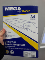 Этикетки самоклеящиеся ProMega Label Basic, 18x12 мм, 50 листов в упаковке, 230 штук на листе, белые #3, Погосян Гаяне