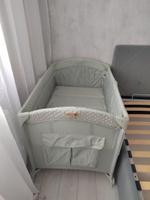 Манеж детский складной Happy Baby WILSON, манеж кровать для новорожденных с колёсами, регулировка высоты, сумка-чехол в комплекте, зеленый #50, Игорь М.